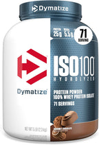 Dymatize ISO100 Whey Protein Powder Isolate, Strawberry, 25g of Protein, 5.5g BCAAs, Less Than 120 Cal., Gluten Free, 1g Fat, 1g Sugar, 2g Carb (20 Servings) - Image 12