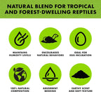 Zilla terrarium substrate bag showing eight quart size label