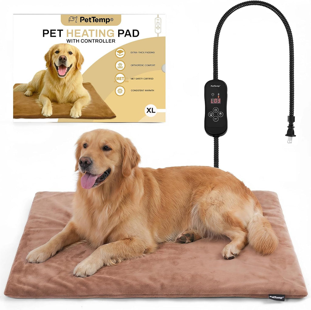 Pet Heating Pad for Cats and Dogs, Heated Cat Bed & Dog Heating Pad with 5 Temperature Levels, Waterproof Heated Pet Mat with Timer, Auto Power-Off and Chew Resistant Cord, 20'' x 16'' - Image 10