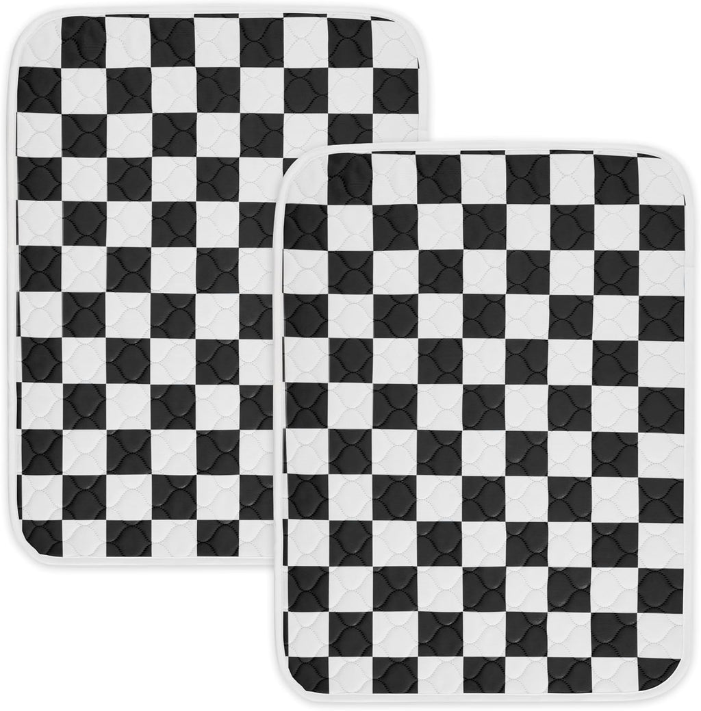 2 Pack Sage Green Checkered Washable Pee Pads for Dogs, Checkered Reusable Dog Pee Pads, for Puppy Playpen, Crate, Whelping Box, Potty Training, Cute Aesthetic Absorbency, Leak-Proof Non-Slip - Image 11