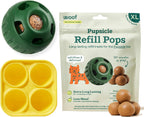 WOOF Starter Pack - Interactive Dog Ball Toy for Boredom - Dog Treat Molds Silicone - Chicken-Flavored Healthy Treats for Dogs - Pupsicle Doggy Enrichment Toy - for Large Pups - 25-75 lbs - Image 10