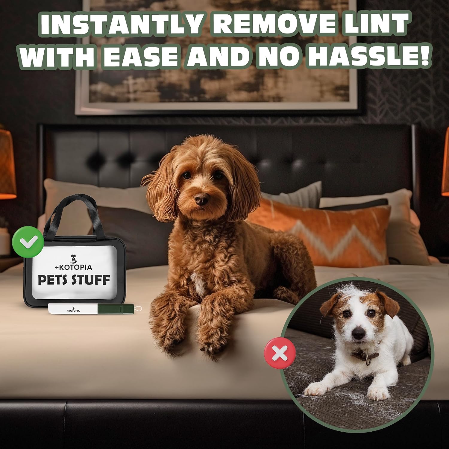 Travel friendly grooming bag for dogs and cats