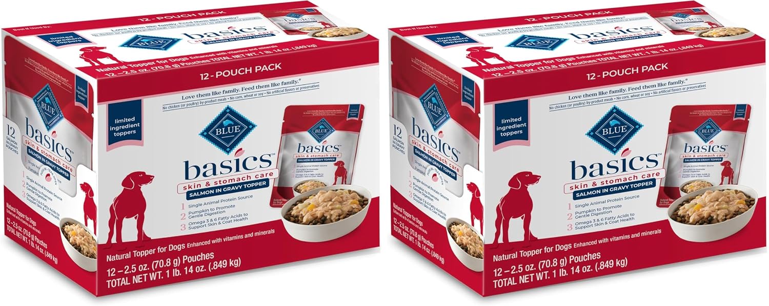 Blue Buffalo Basics grain-free dog food topper for sensitive stomachs