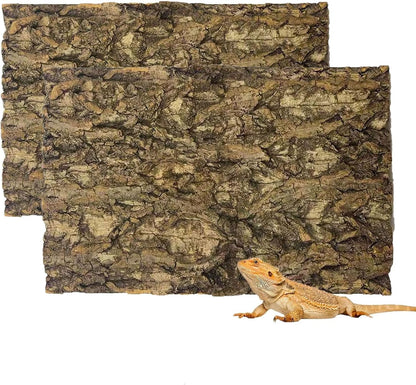 Tfwadmx 2PCS Thickened Cork Terrarium Bark Background, 11.8"x11.8" Natural Cork Bark for Reptiles Bearded Dragon Climbing Mat Reptile Climbing Wall Terrarium Background Decor for Lizard Gecko Snake - Image 9