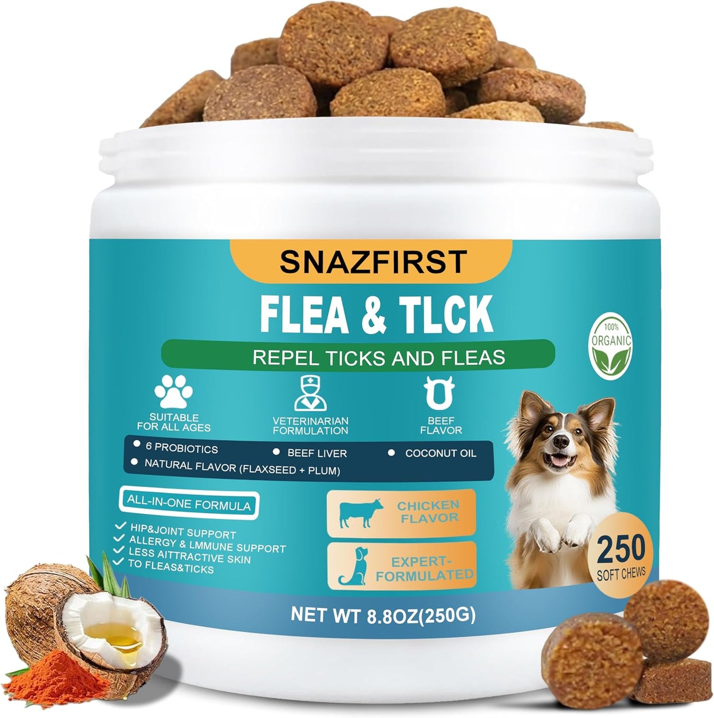 SnazFirst chicken flavor dog relaxation soft chews
