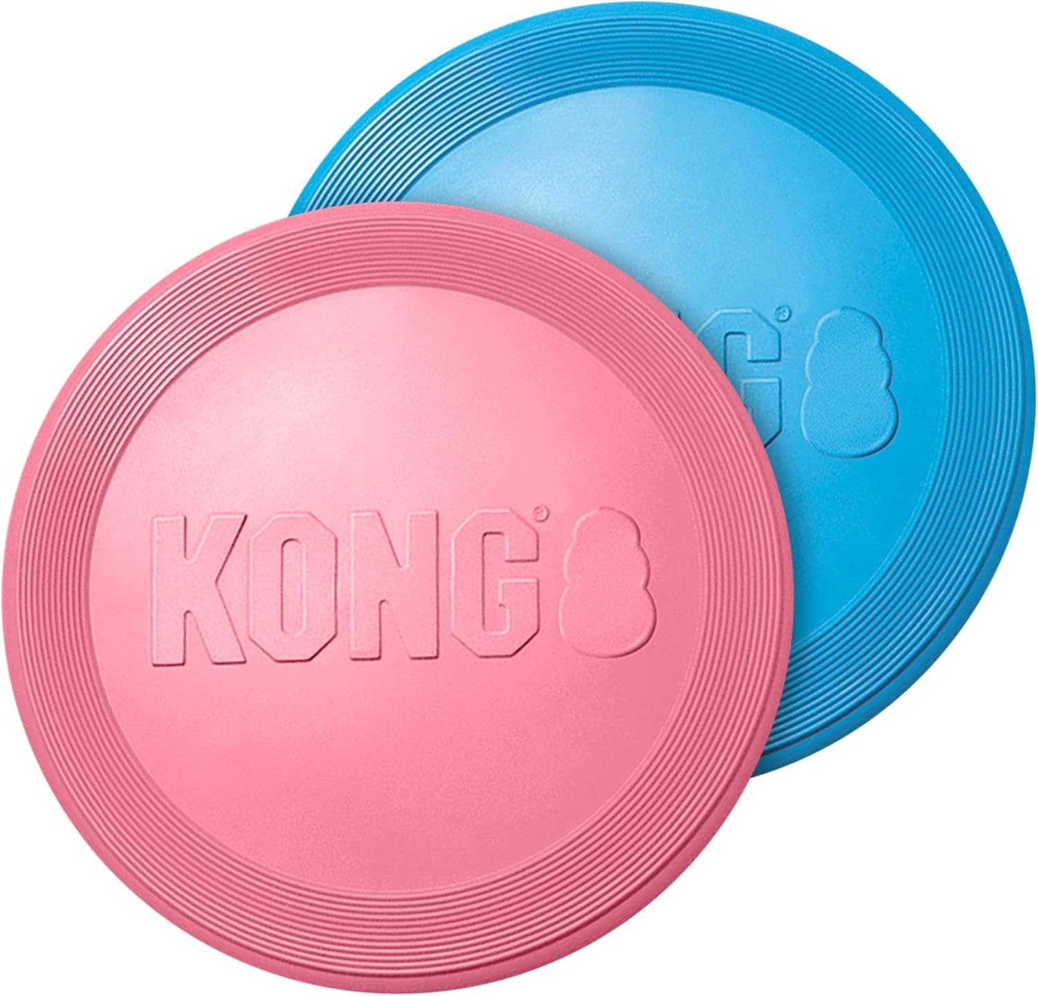 KONG Puppy Flyer soft rubber flying disc front view