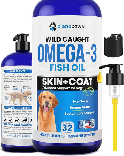 Omega 3 Fish Oil for Dogs - Better Than Salmon Oil - Dog Fish Oil Supplement to Reduce Shedding & Itching - Supports Joints, Brain, and Heart Health - Skin and Coat Supplement - Liquid Fish Oil - Image 10