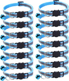 14 Pack Breakaway Cat Collar with Bell, Reflective Kitten Collar for Girl Boy Cats, Safety Buckle Adjustable 7.5-12.5 Inch, 0.4 Inch Width Lightweight, Pet Gifts (Multi-Colored) - Image 10