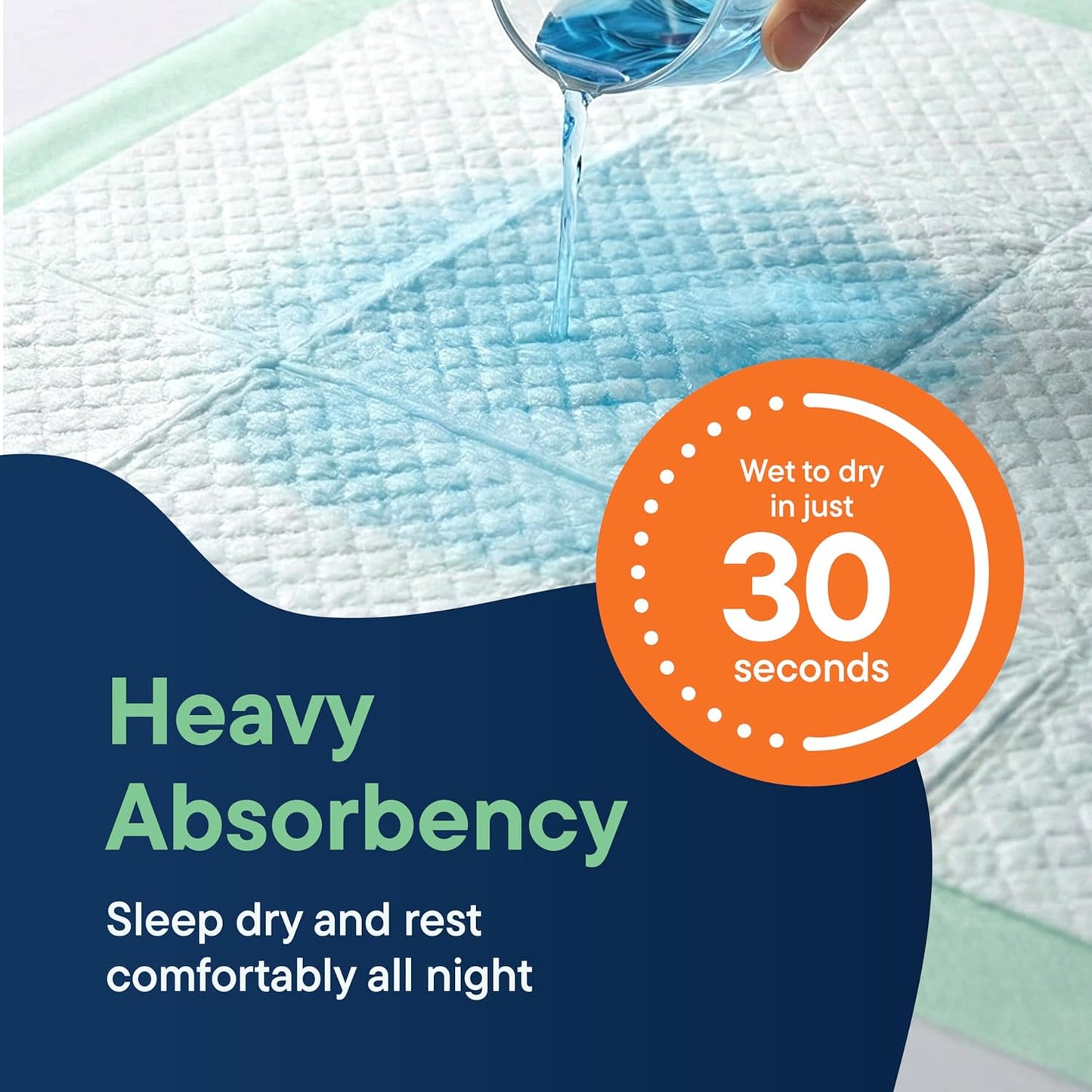 Chucks Pads Disposable 30x36 Underpads [50-Pack] Incontinence Chux Pads Absorbent Fluff Protective Bed Pads - Extra Large Pee Pads for Kids, Adults & Elderly | Leak Proof Puppy Pads for Training - XXL - Image 3