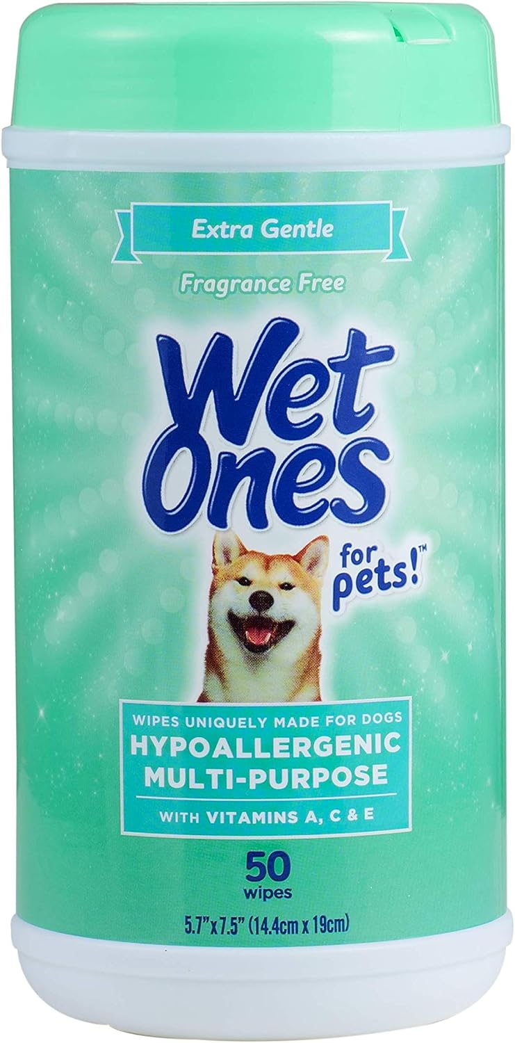 Wet Ones Multi Purpose Pets Wipes, 300 Count, Fragrance Free, Dog Wipes with Vitamins A C and E, Wet Lock Seal - Image 15