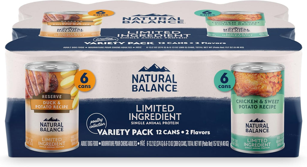Natural Balance Limited Ingredient Grain-Free Wet Canned Dog Food - Rich Animal Protein Source - Balanced Nutrition - Soy-Free, Gluten-Free - 13 oz - Salmon & Sweet Potato Recipe - 6 Pack - Image 15