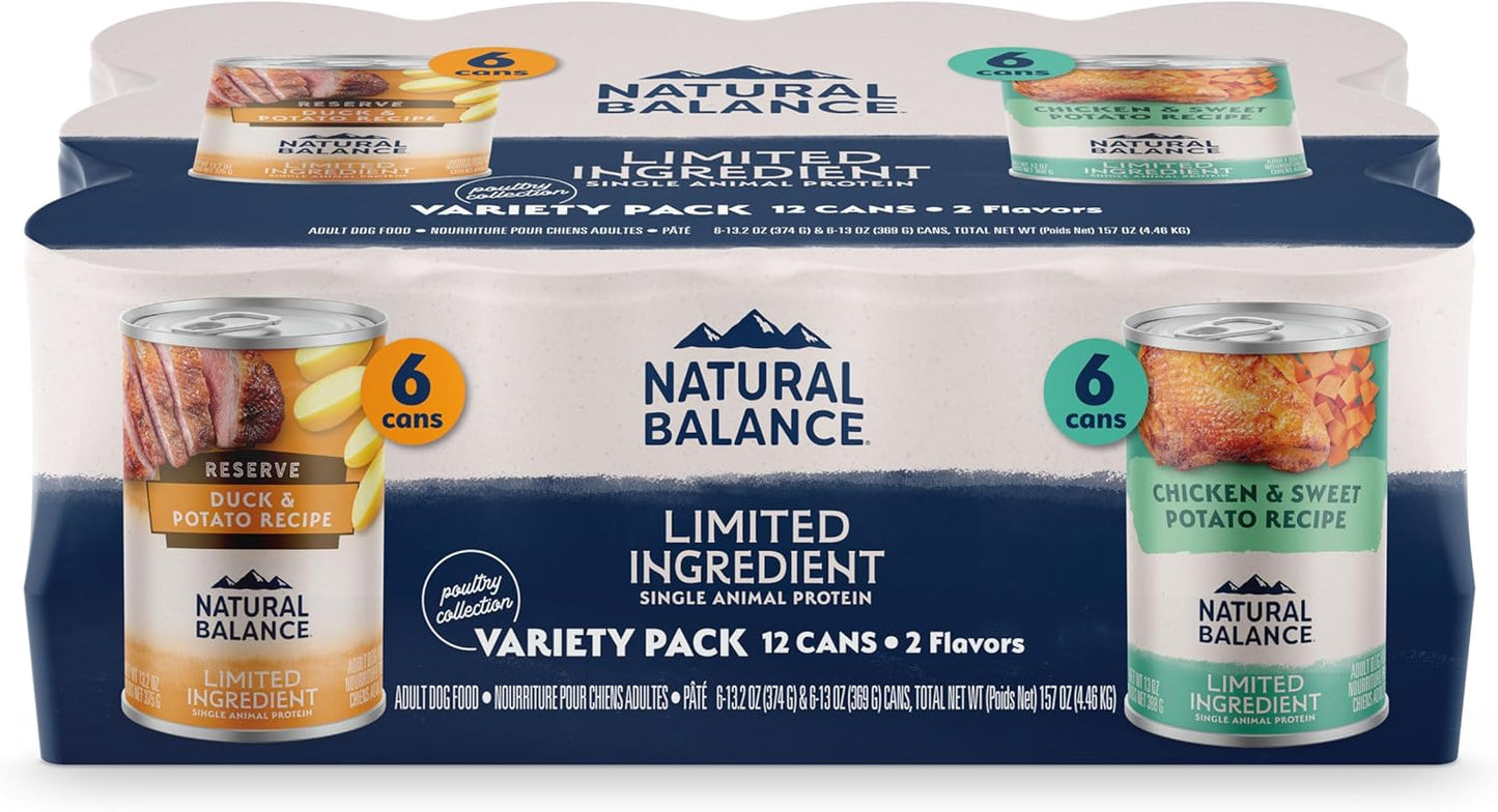 Natural Balance Limited Ingredient Grain-Free Wet Canned Dog Food - Rich Animal Protein Source - Balanced Nutrition - Soy-Free, Gluten-Free - 13 oz - Salmon & Sweet Potato Recipe - 6 Pack - Image 15