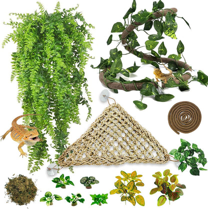 Flexible terrarium vines for chameleons and geckos