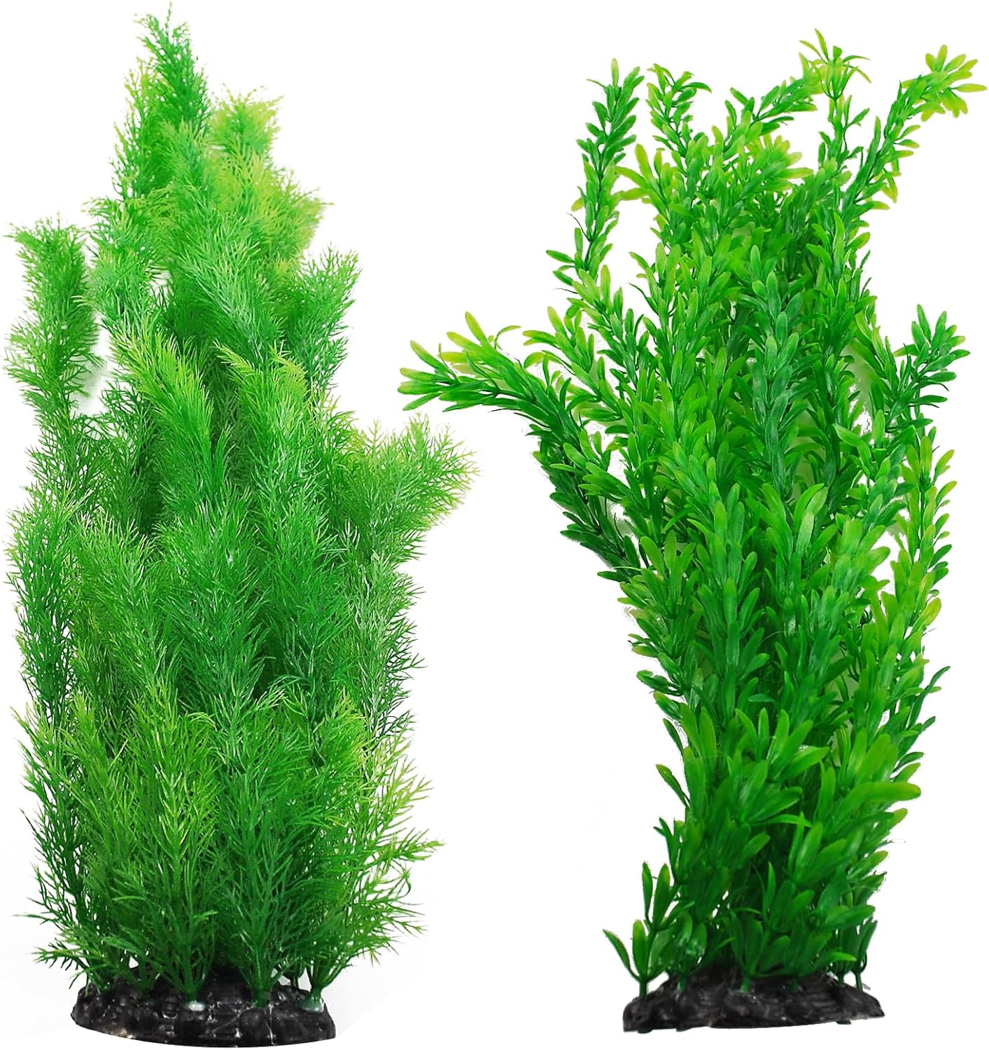 Kathson aquarium plants plastic realistic tall fish tank seaweed decorations front view