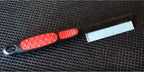 Close up of stainless steel pins on Paw Brothers flea comb for dogs