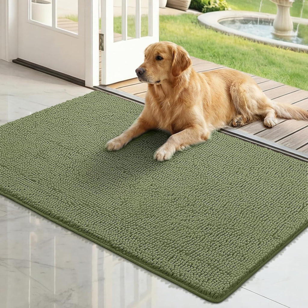 Bcoimo Super Absorbent Cat Door Mat, 24"*17" Anti Slip Mat for Muddy Paws, Pet Rugs for Dirty Paws Washable that Absorbs Moisture and Dirt, for Cat Cage and Pet Resting Carpet - Image 10