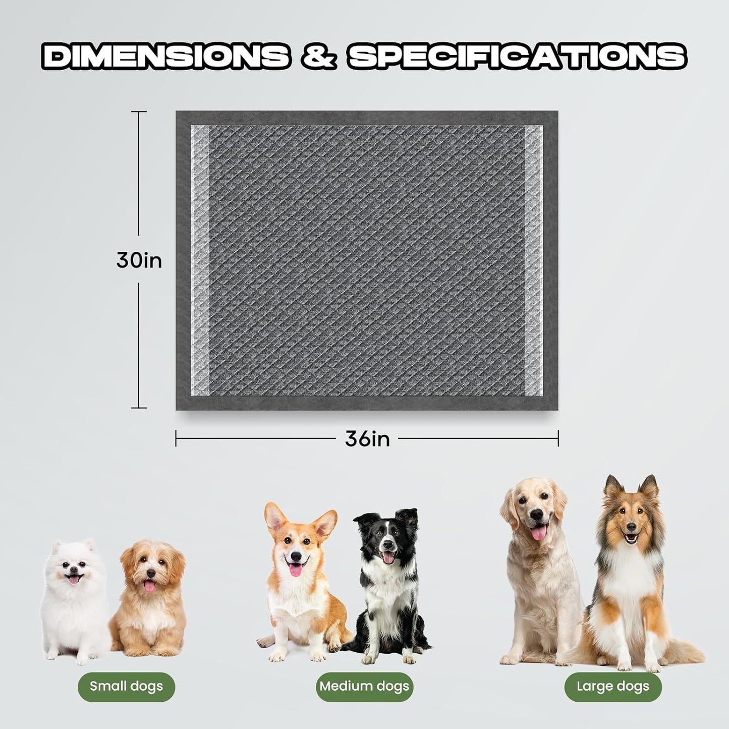 Doggo Doug extra large puppy pee pads floor placement demonstration