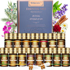 Wtrcsv Essential Oils Set front view of 15 scent collection for aromatherapy