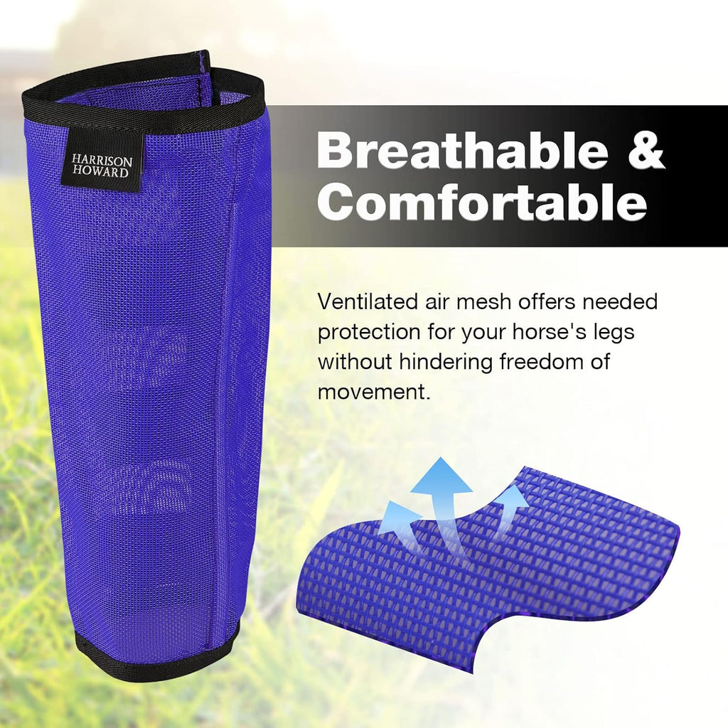 Built in nylon stays on Harrison Howard protective fly boots.