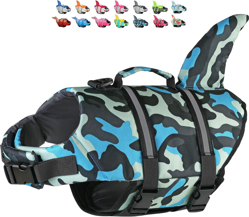 Dogcheer Dog Life Jacket, Cute Shark Dog Life Vest for Swimming Boating with Superior Buoyancy and Rescue Handle, Adjustable Puppy Floating Swim Vest for Small Medium Large Dogs - Pool Blue, XS - Image 14