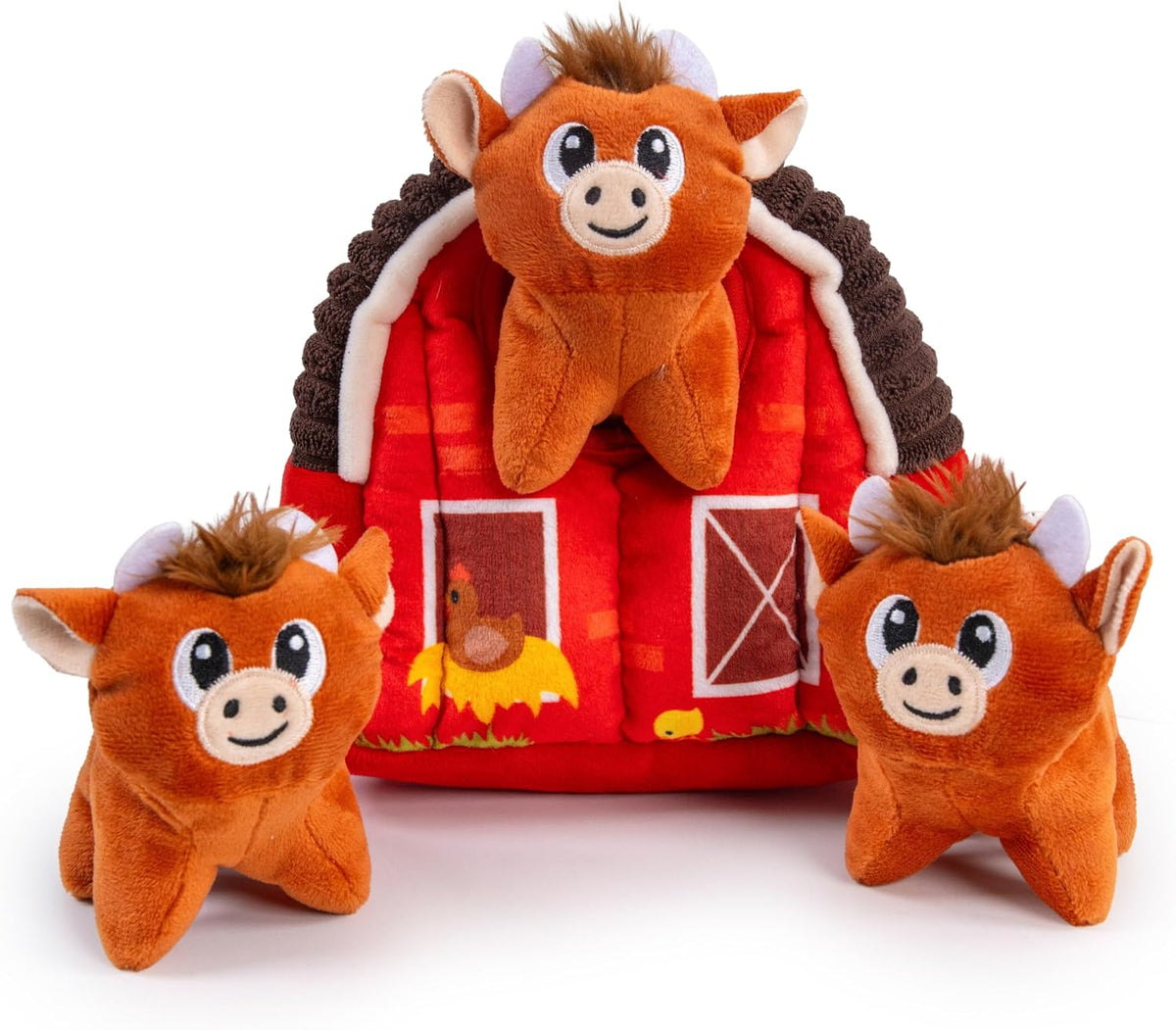 Outward Hound Hide-A-Squirrel Dog Toy - Interactive 2in1 Plush Puzzle with 6 Squeaky Removable Squirrels, X-Large - Image 15