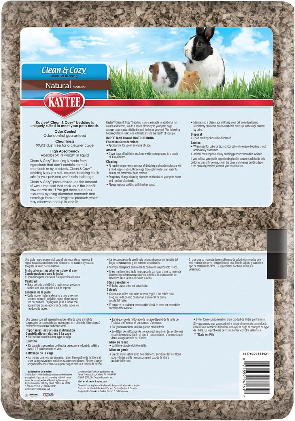Kaytee Clean & Cozy Natural Paper Bedding, Made for Small Animals, 49.2 Liters - Image 9