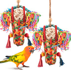 Full packaging view of KATUMO natural sola foraging bird toy