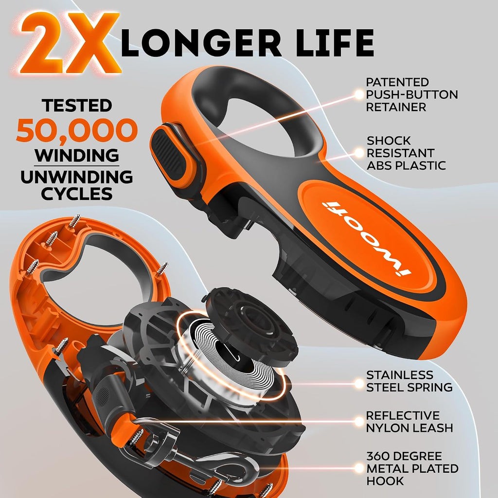 Iwoofi dog leash chew-proof cable detail