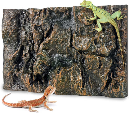 17.7x11.8in Rock Terrarium Background,3D Reptile Tank Background Board,Amphibian Stereo Backdrop Wall,Lizard Snake Gecko Spider Turtle Fish pet silo Background Decorative Panel(Grey) - Image 13