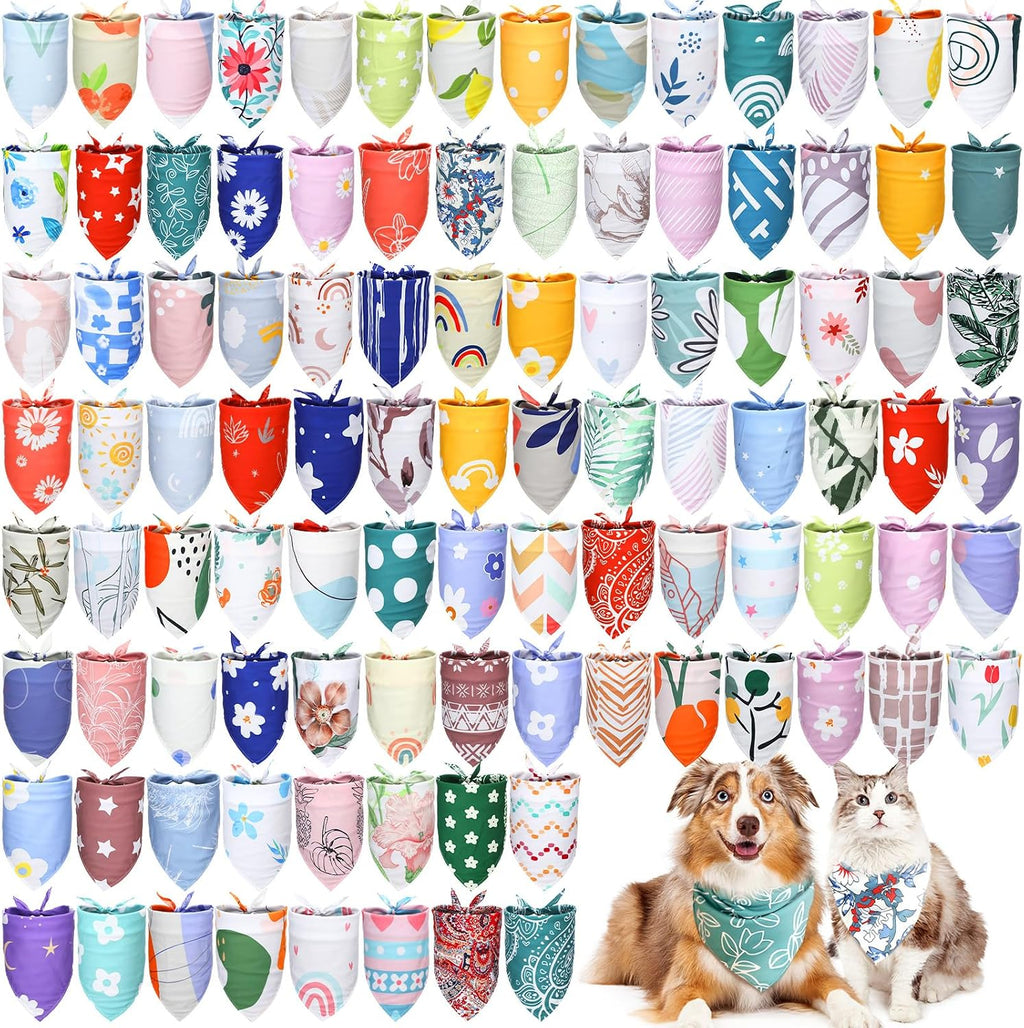 Huhumy 30 Pcs Adopt Me Dog Bandanas Bulk Pet Bibs Colorful Triangle Scarf Pet Adopt Me Bandanas for Medium Large Dogs Birthday Adoption Grooming Costume Decor - Image 15