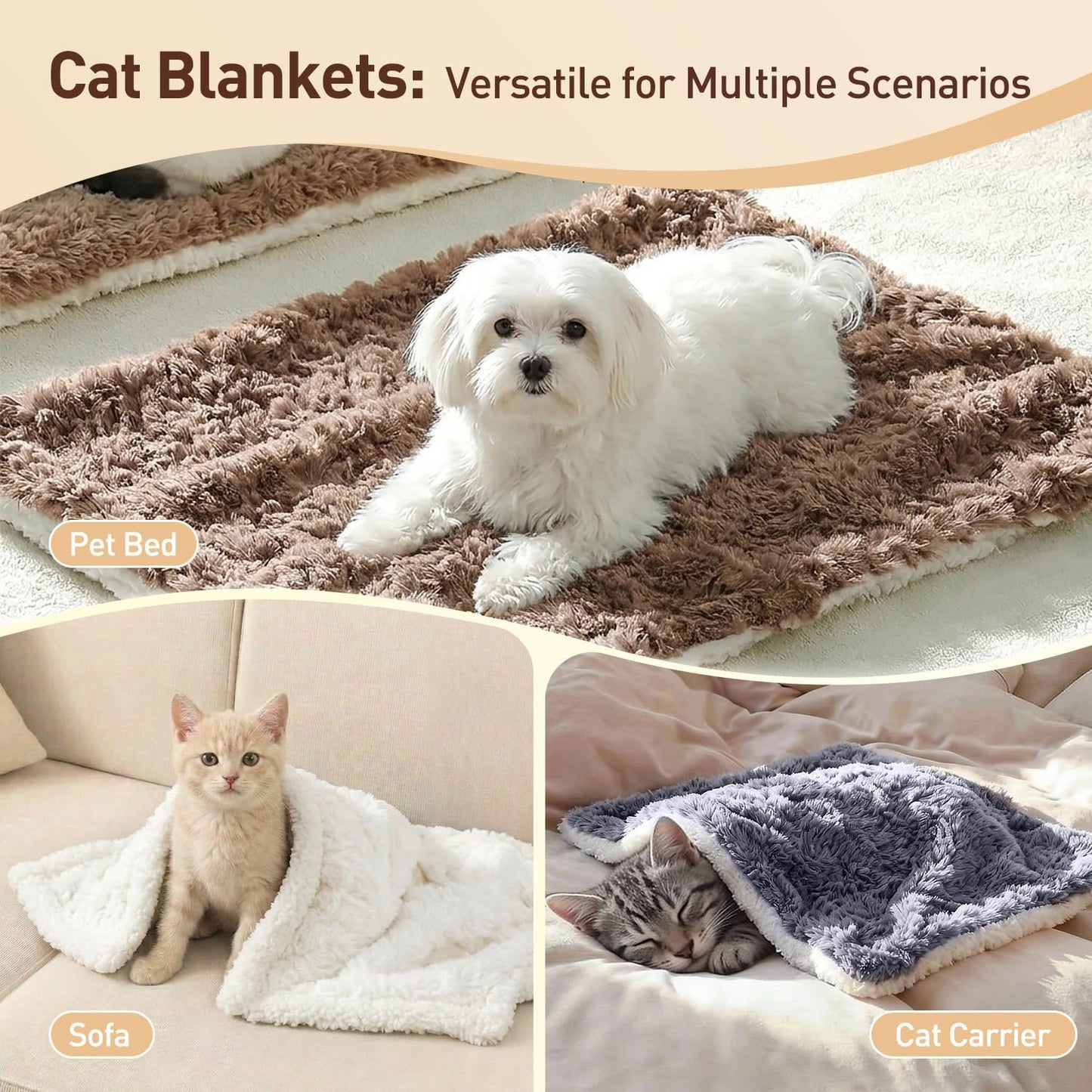 Small grey reversible fleece pet blanket ideal for kittens and small dogs.