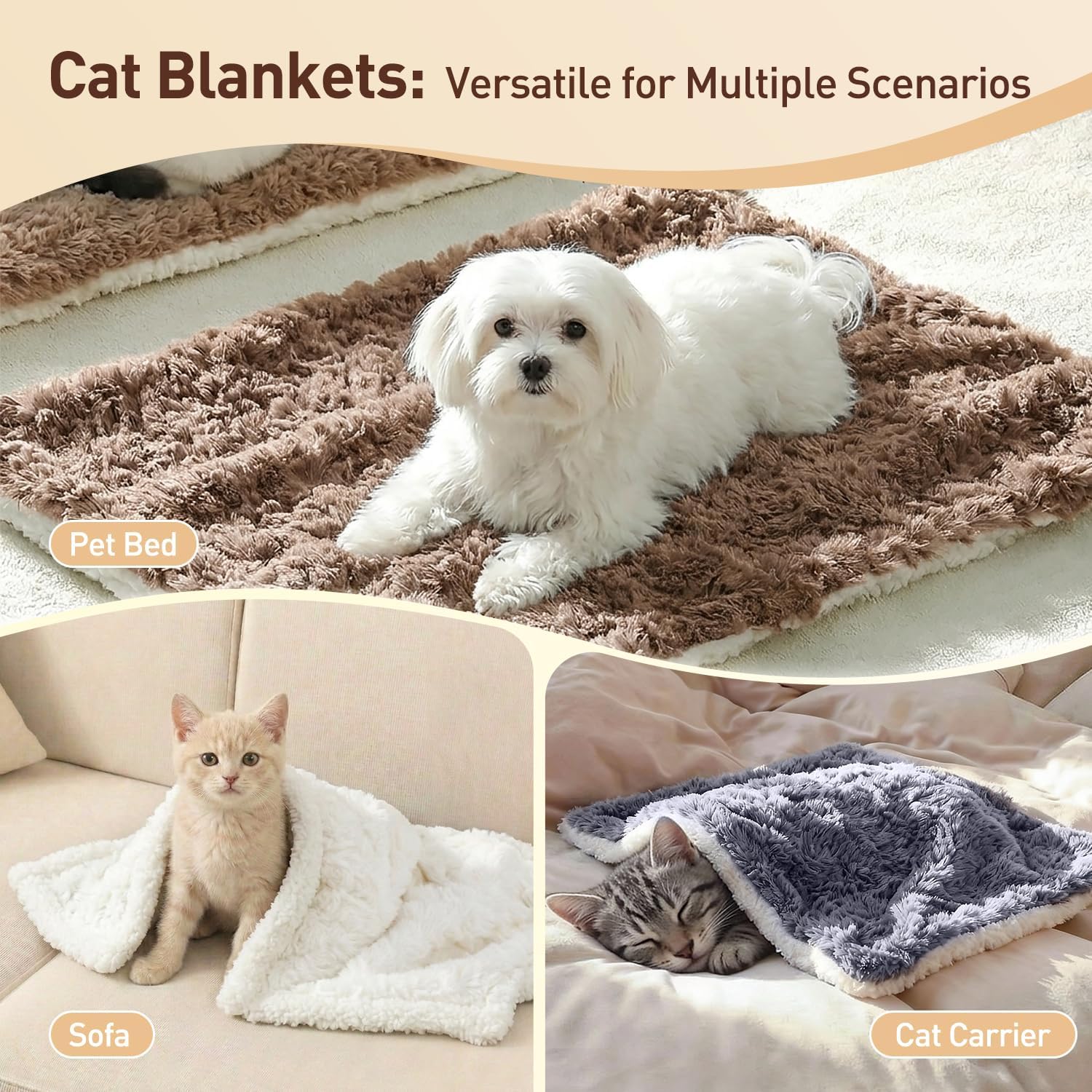 Small grey reversible fleece pet blanket ideal for kittens and small dogs.
