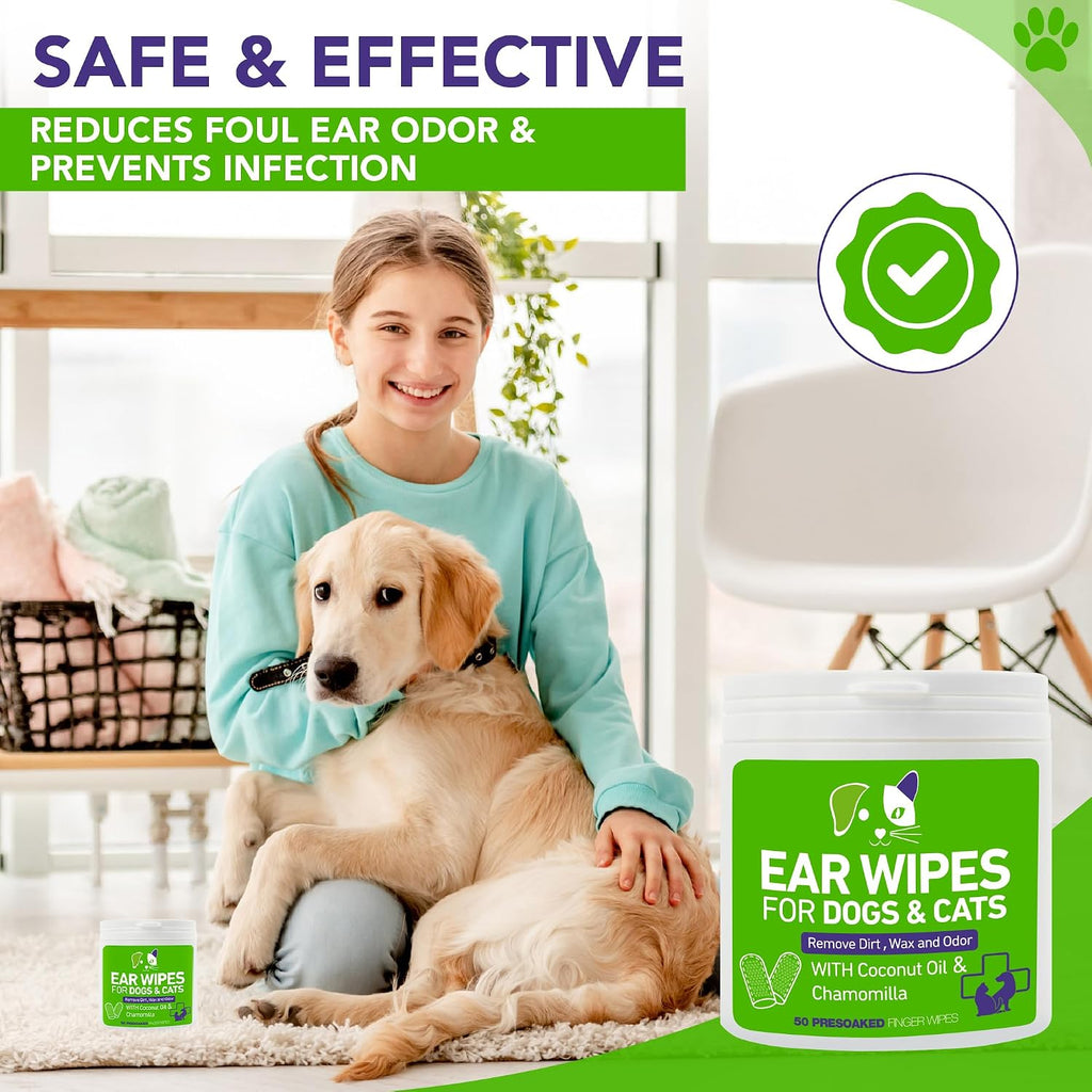 Pumbler pet ear cleaning wipes natural ingredient focus