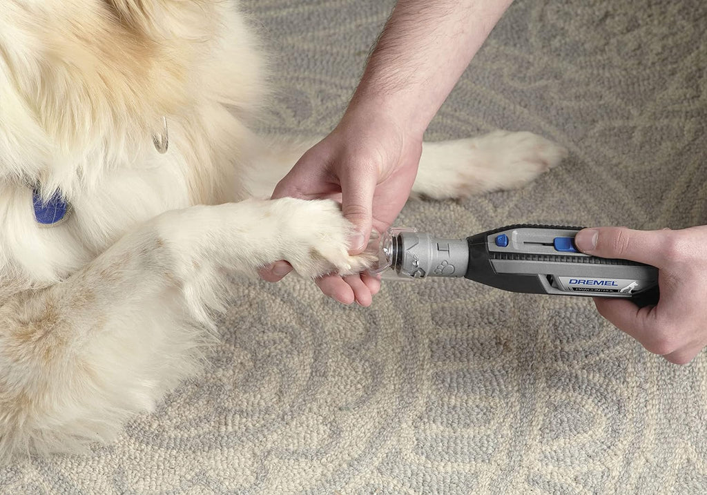 Packaging box and user manual for Dremel PawControl grooming kit