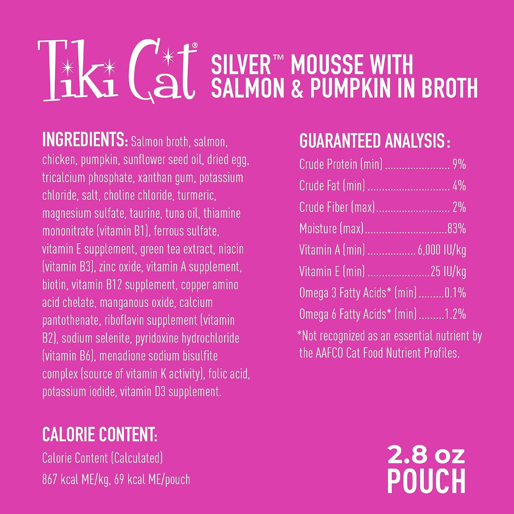 Close-up view of silky smooth salmon and pumpkin mousse texture