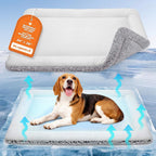 Cat Cooling Mat, Self Warming Cat Bed, Reversible Warm & Cooling Cat Bed, Winter Warm Cat Pad & Summer Cooling Cat Mat for Kittens & Small Dogs, Perfect for Crates, Beds & Sofas, Gray, 18" x 24" - Image 13