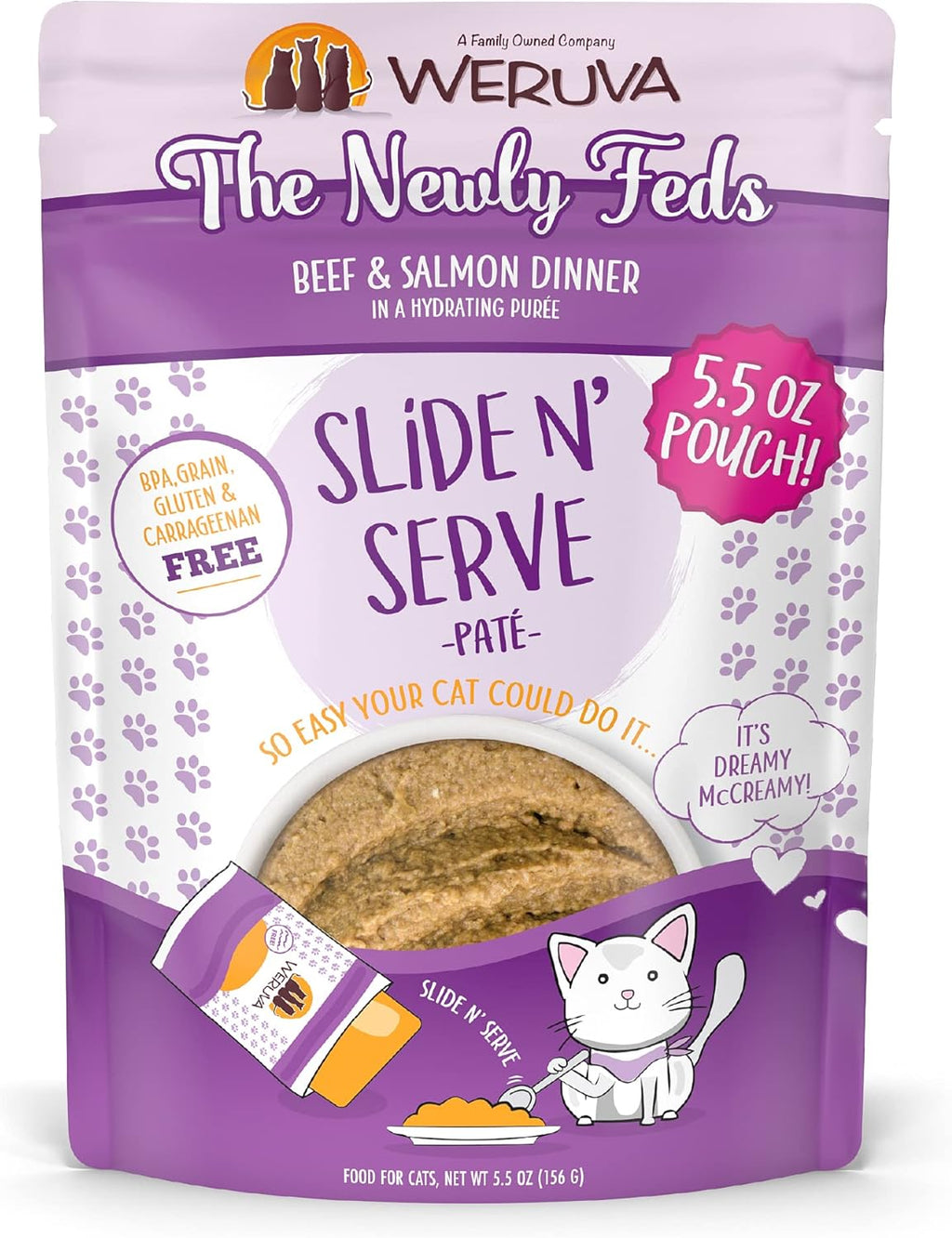 Weruva Slide N' Serve Pat Wet Cat Food, The Showcase Chowdown Variety Pack, 2.8oz Pouch, Pack of 16 - Image 13