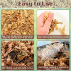 ZeeDix reptile substrate used inside a humid gecko hide box