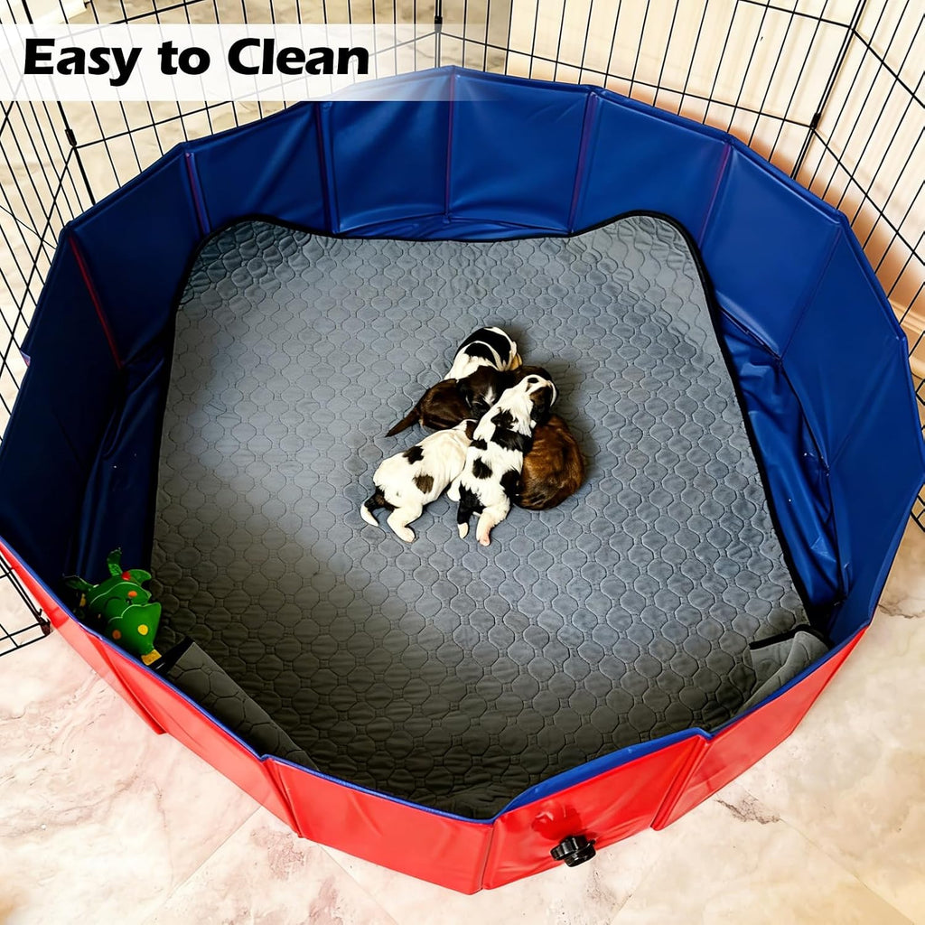 Artilife Whelping Box for dogs and puppies used as an indoor pet ball pit