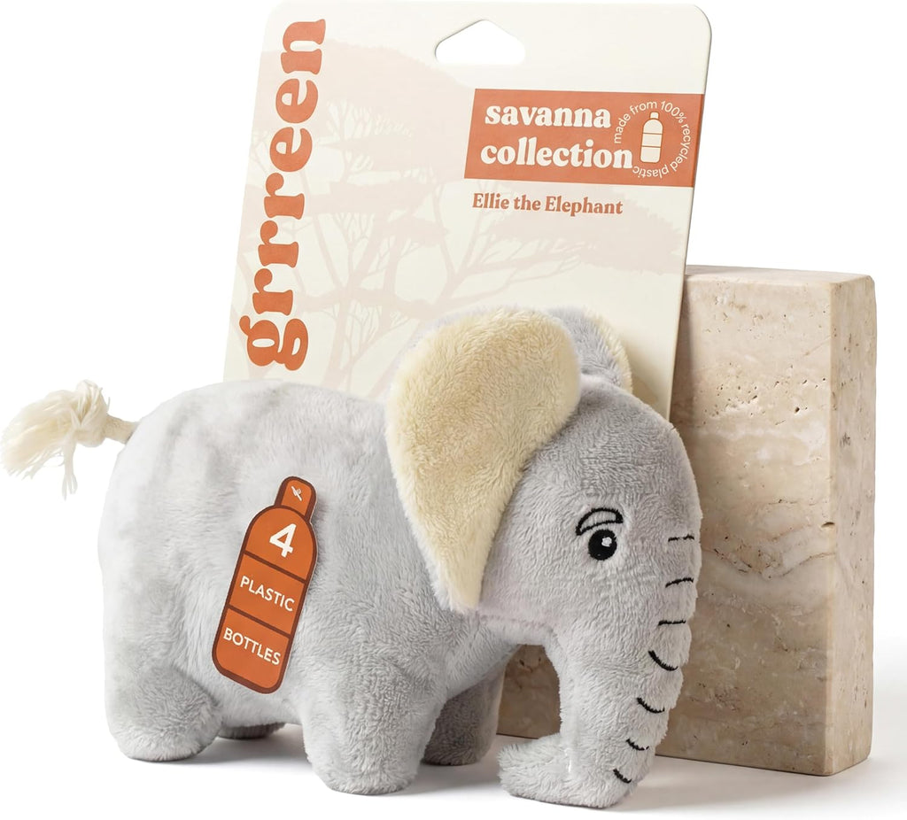 Dog Toys | Plush Elephant Stuffed Animal for Dogs | Eco Friendly Small Dog Toy - Image 9