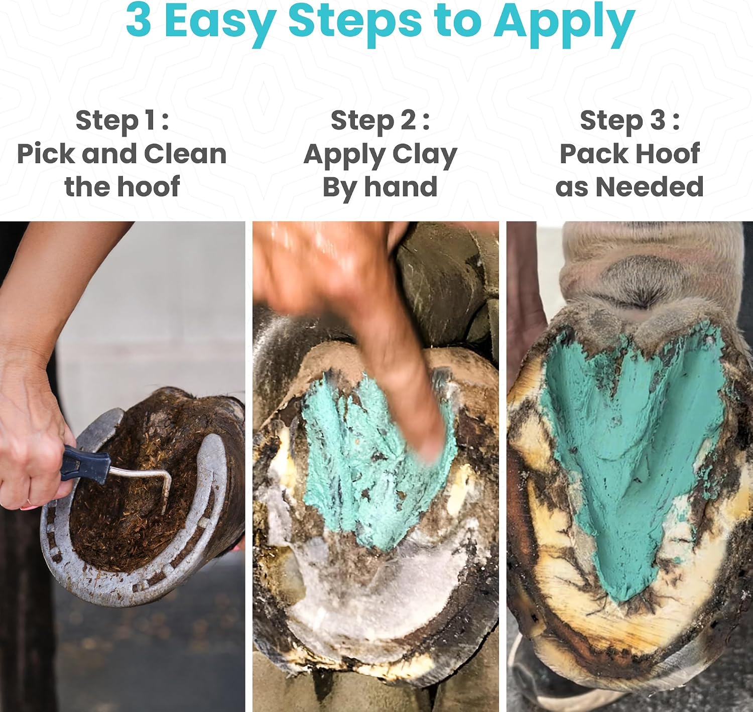 Therazure natural noncaustic hoof paste for treating stubborn thrush infections.