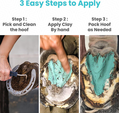 Therazure natural noncaustic hoof paste for treating stubborn thrush infections.