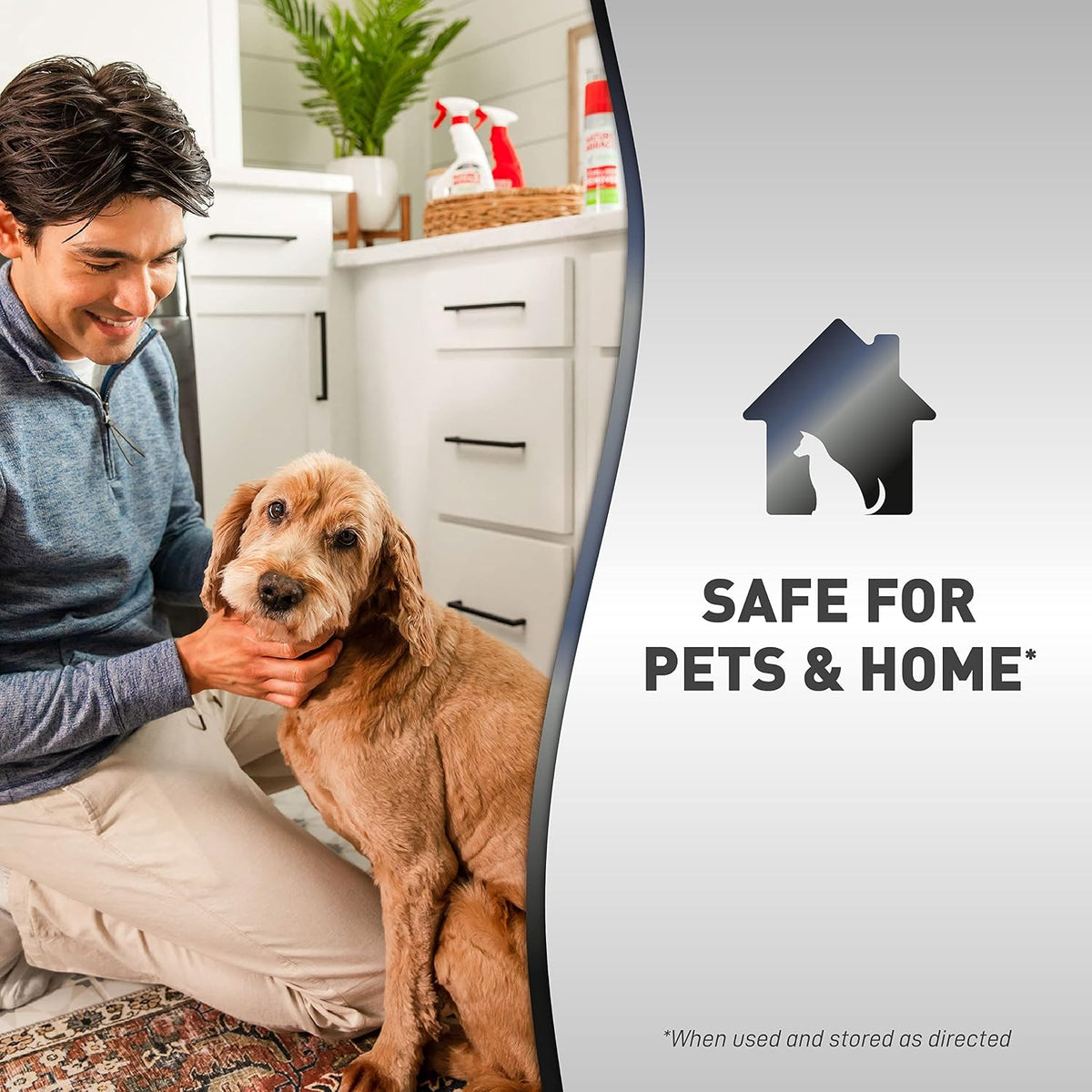 Premium non marking pet spray for carpets and indoor home floors