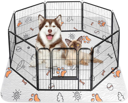 Furtime puppy training mat placed on a wooden floor