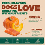 Close up view of NATOO single protein dog food topper pouch showing authentic imported text.
