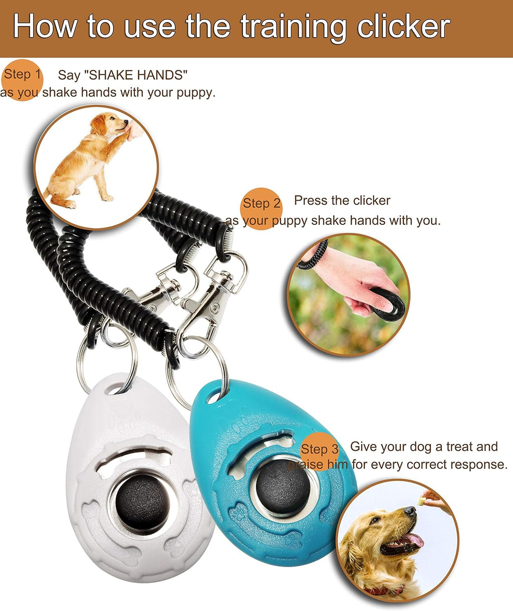Close up of the large activation button on Chadou puppy clicker