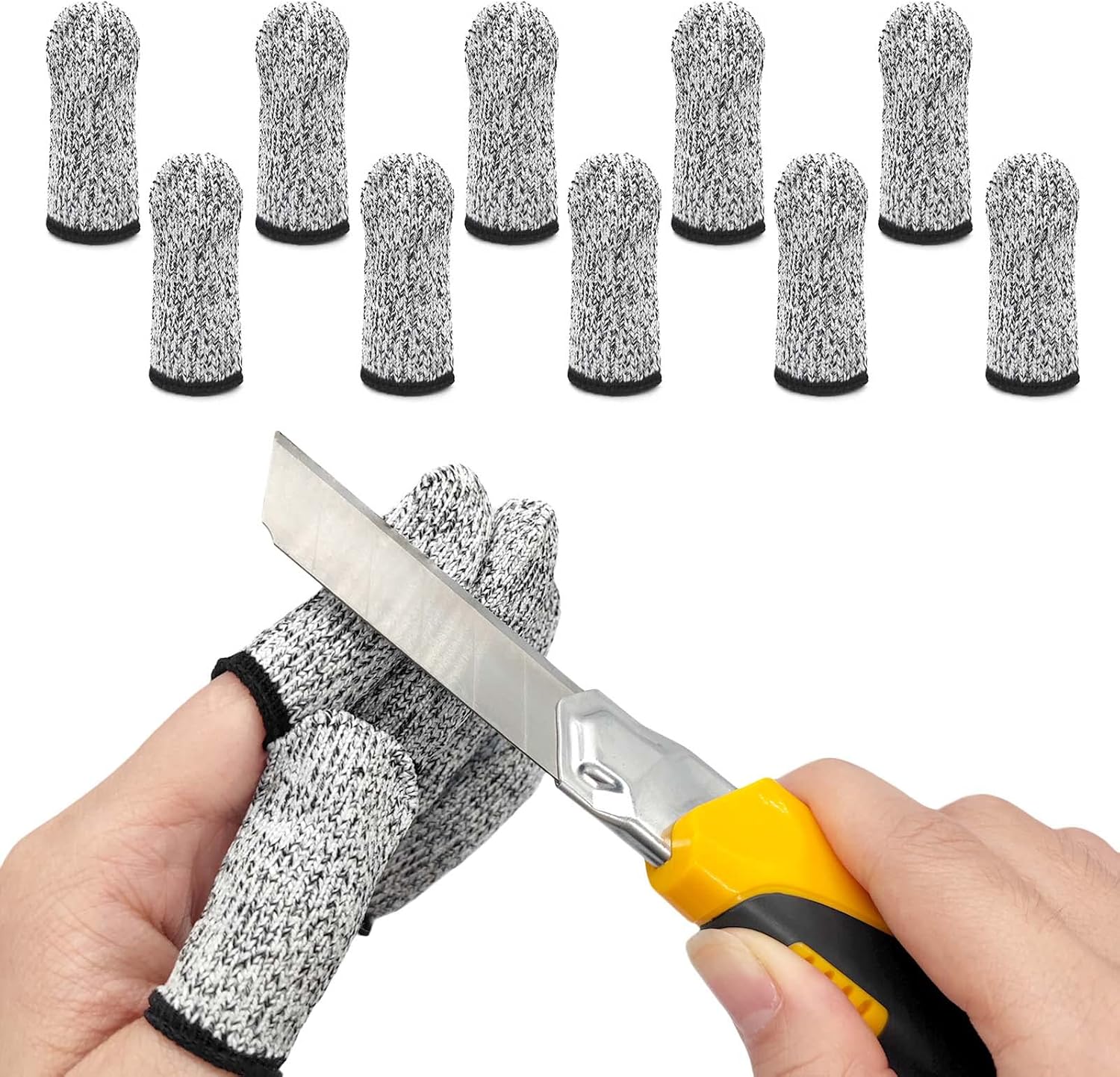 BlingKingdom cut resistant finger cots 10 count front view packaging