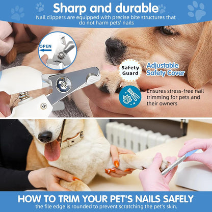 Fine tooth flea comb and round tip massage brush laid flat to show teeth profile.