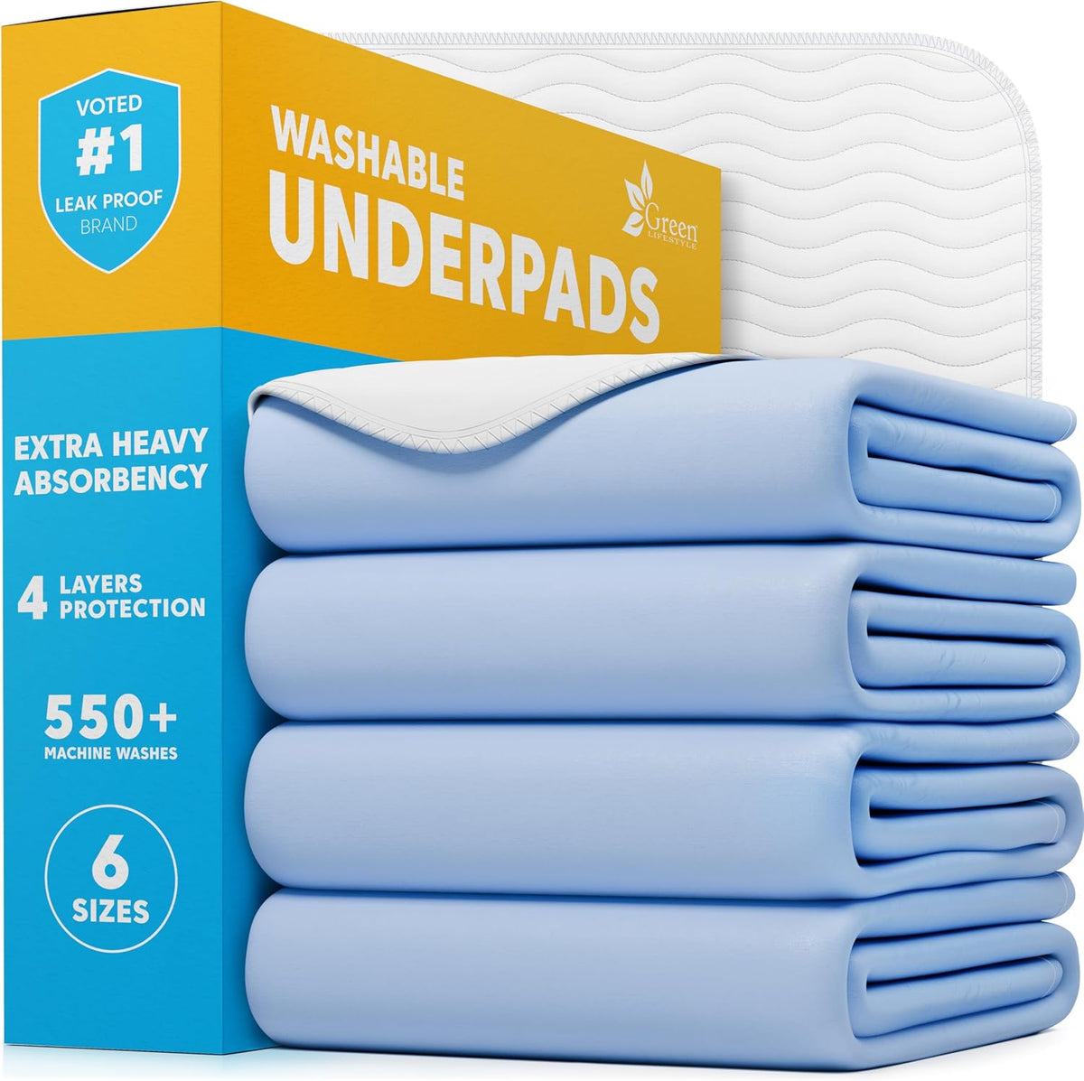 GREEN LIFESTYLE Pee Pads - Super Absorbent & Leak-Proof Pee Pads for Dogs - Puppy Pads - Waterproof Dog Pads, Dog Training Pads for Cats, Rabbits (Pack of 80 - 22x22) - Image 15