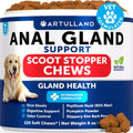 Artullano Bye Scoot Anal Gland Support Chews front bottle view